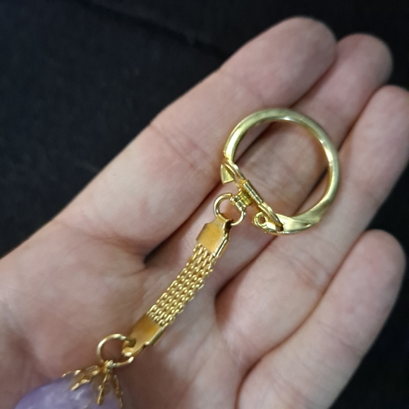 Tumbled Amethyst Key Chain - Picture 3 of 5